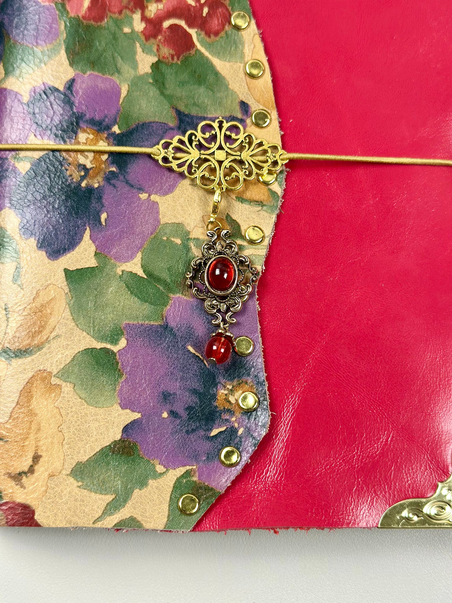 A5 Floral Journal Cover (Genuine Leather)