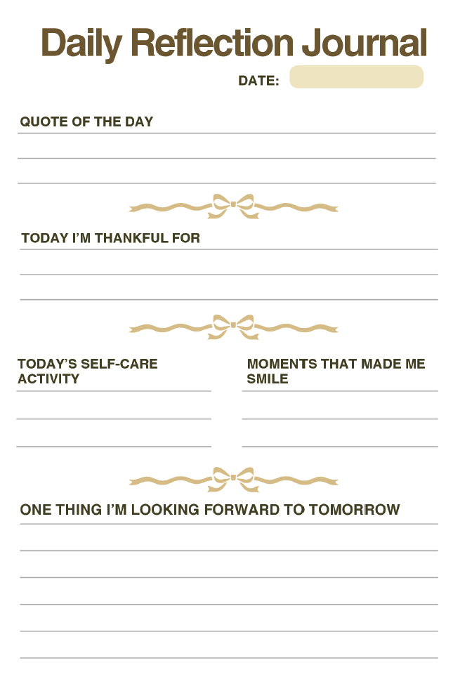 A5 - 30-Day Daily Reflection Journal