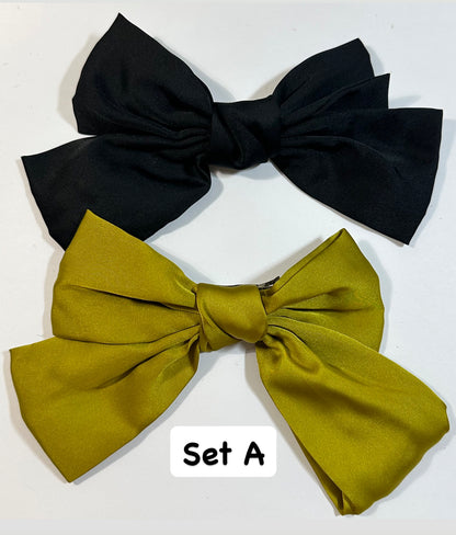 Large Bow Hair Clip(Set of 2)