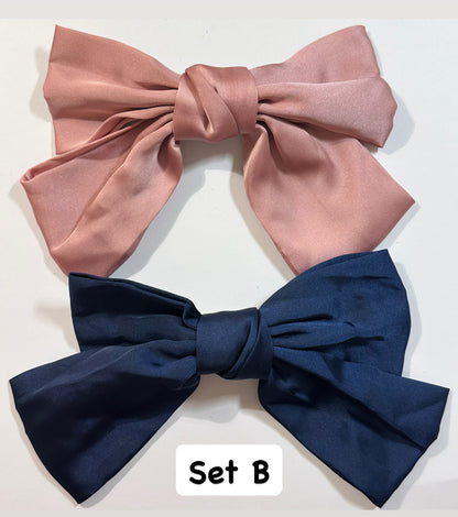 Large Bow Hair Clip(Set of 2)