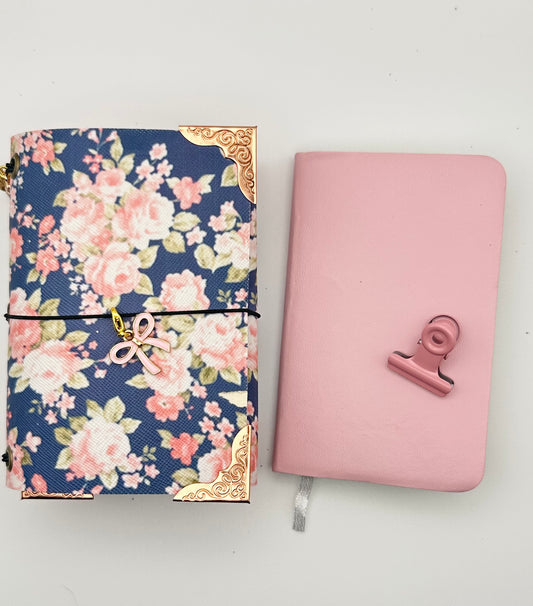 Floral in Pink Mini Trifold Journal
