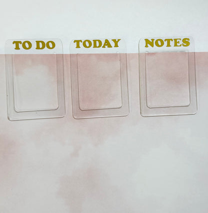 Acrylic Bookmarks (set of 3)