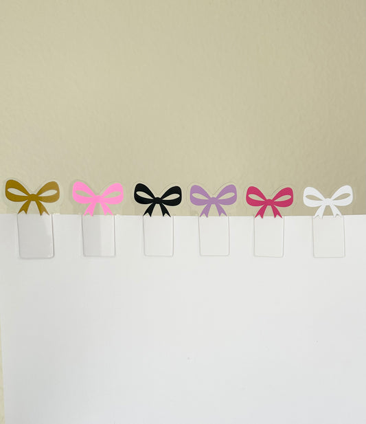 Bow Acrylic Bookmarks (set of 3)