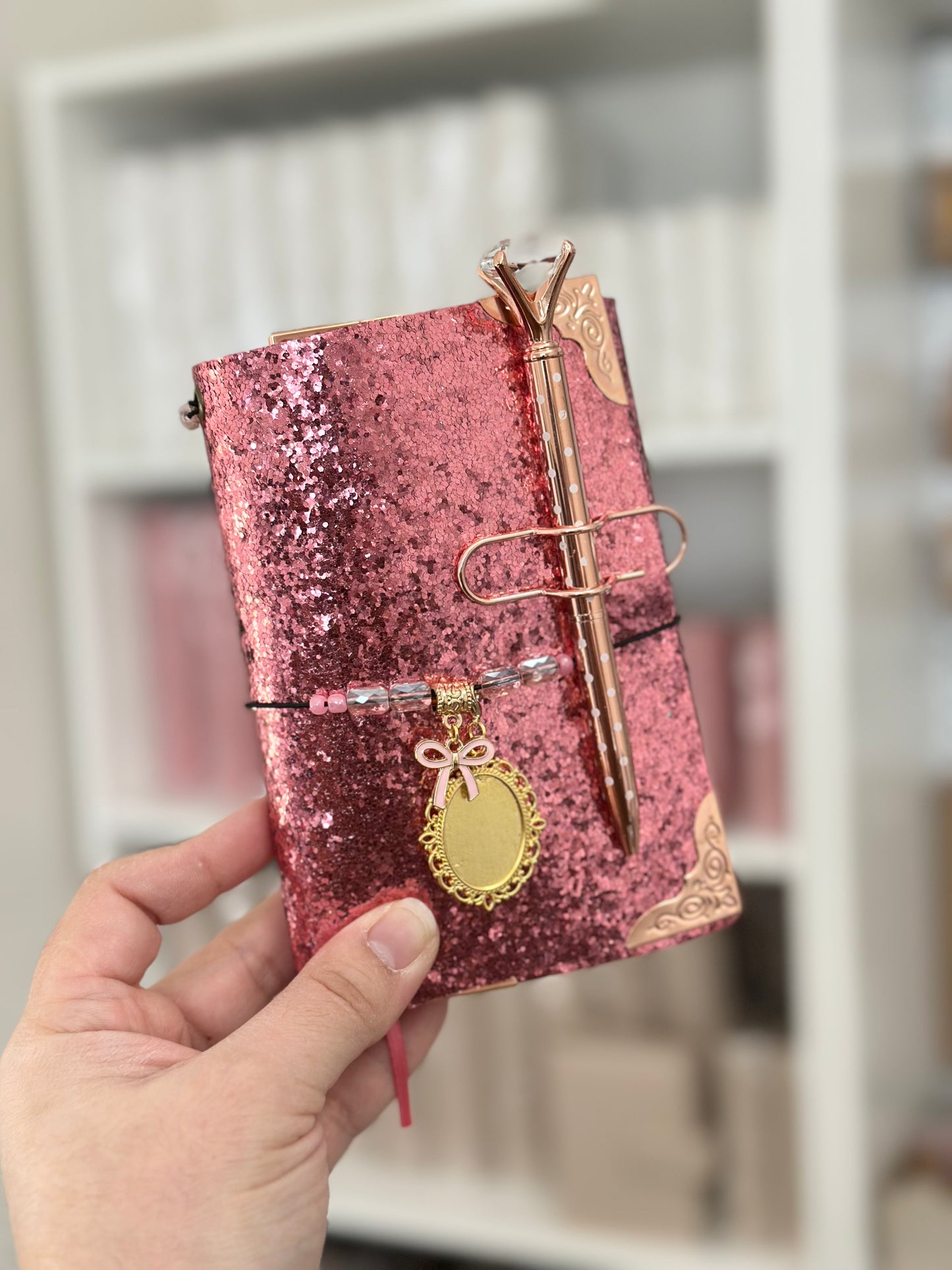 A6 Glitter Pink Journal Bundle