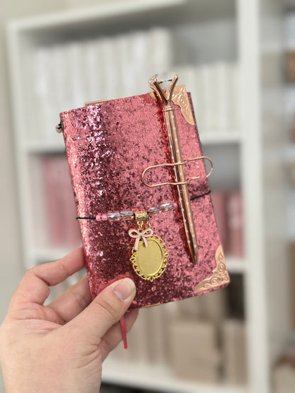 A6 Glitter Pink Journal Bundle