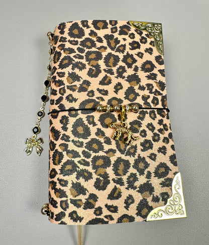 A6 Mini Leopard Trifold Journal Bundle