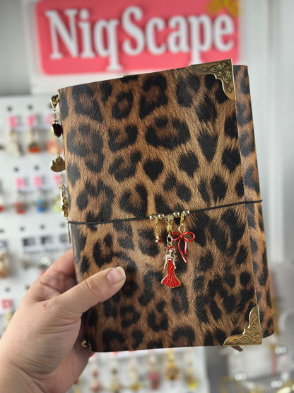 A5 Trifold Glam Leopard