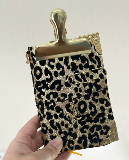 A6 Chic Leopard Pring Tri-fold Journal