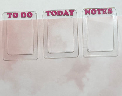 Acrylic Bookmarks (set of 3)