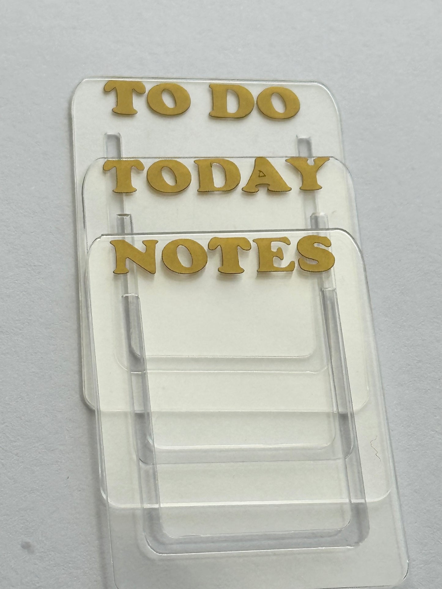 Notes, To Do, Today Acrylic Bookmarks
