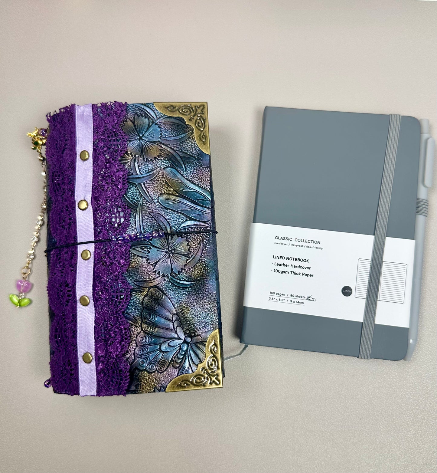 A6 Mini Purple Fairy Trifold Journal