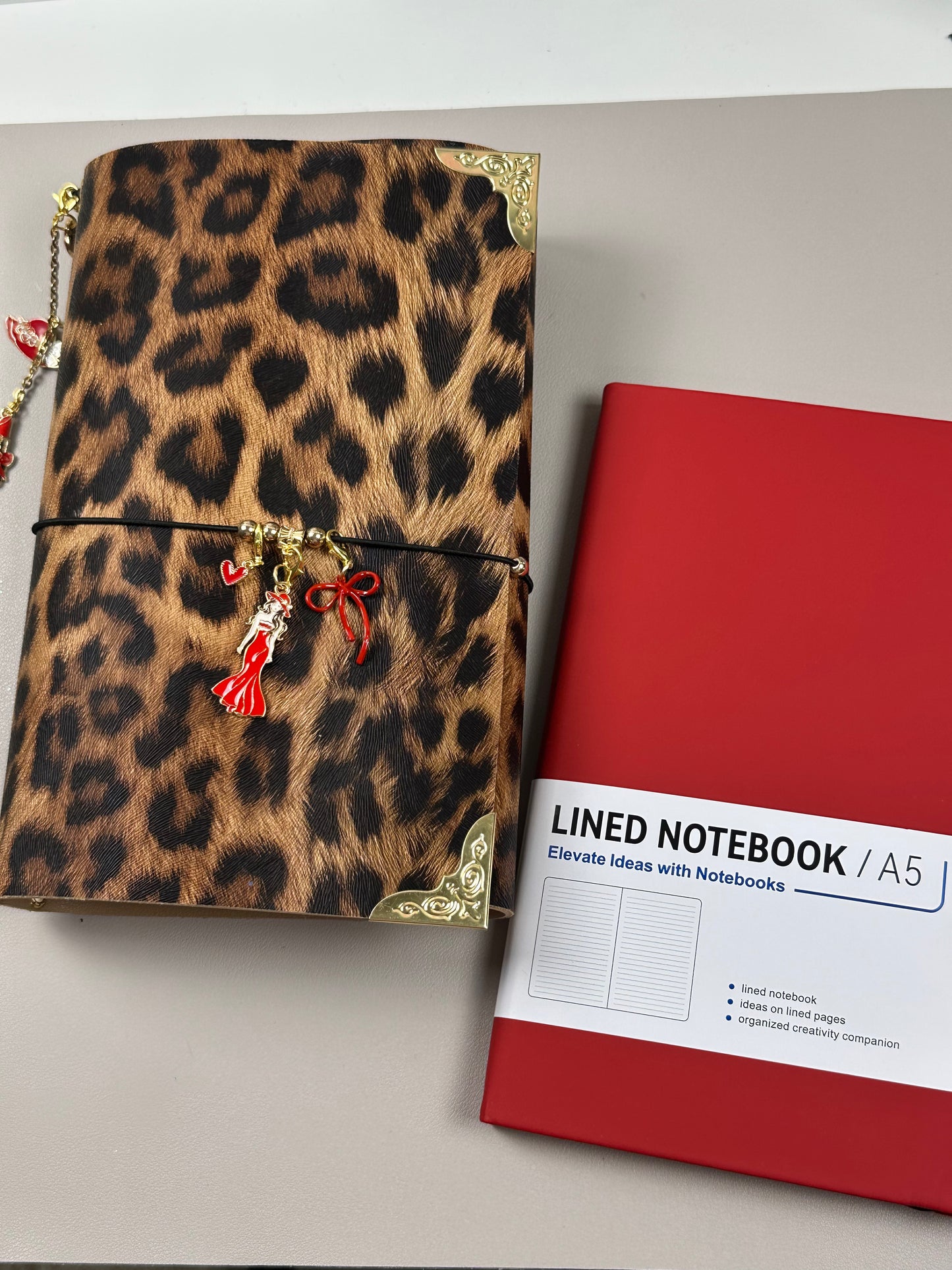A5 Trifold Glam Leopard