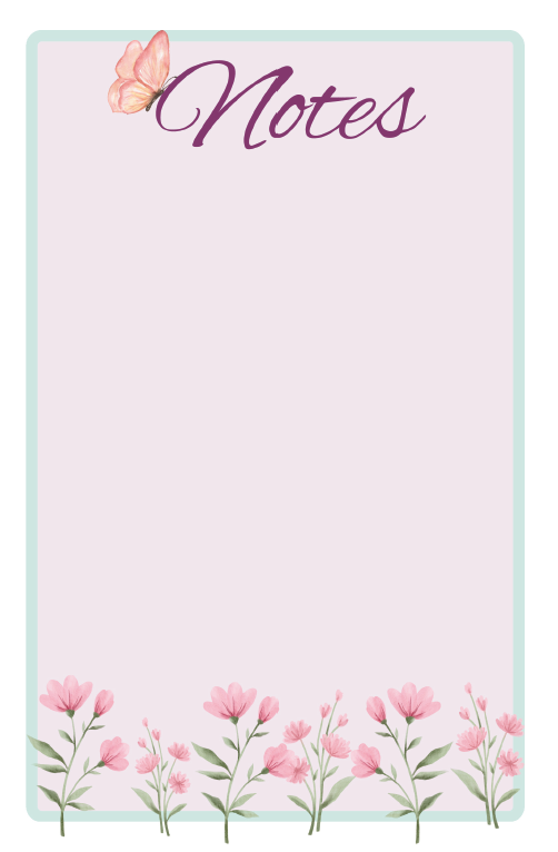 Notes Insert Pages